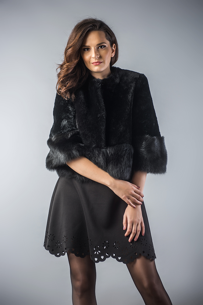 Fur Vest 441 Black 1
