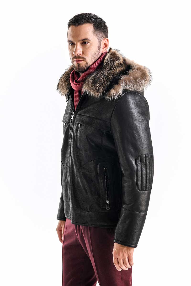 Fur coat 319 GR black 4