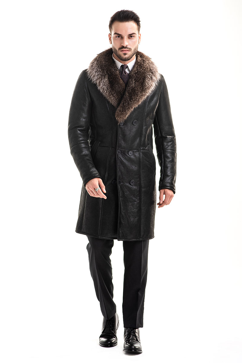 Fur coat 359 R black 1