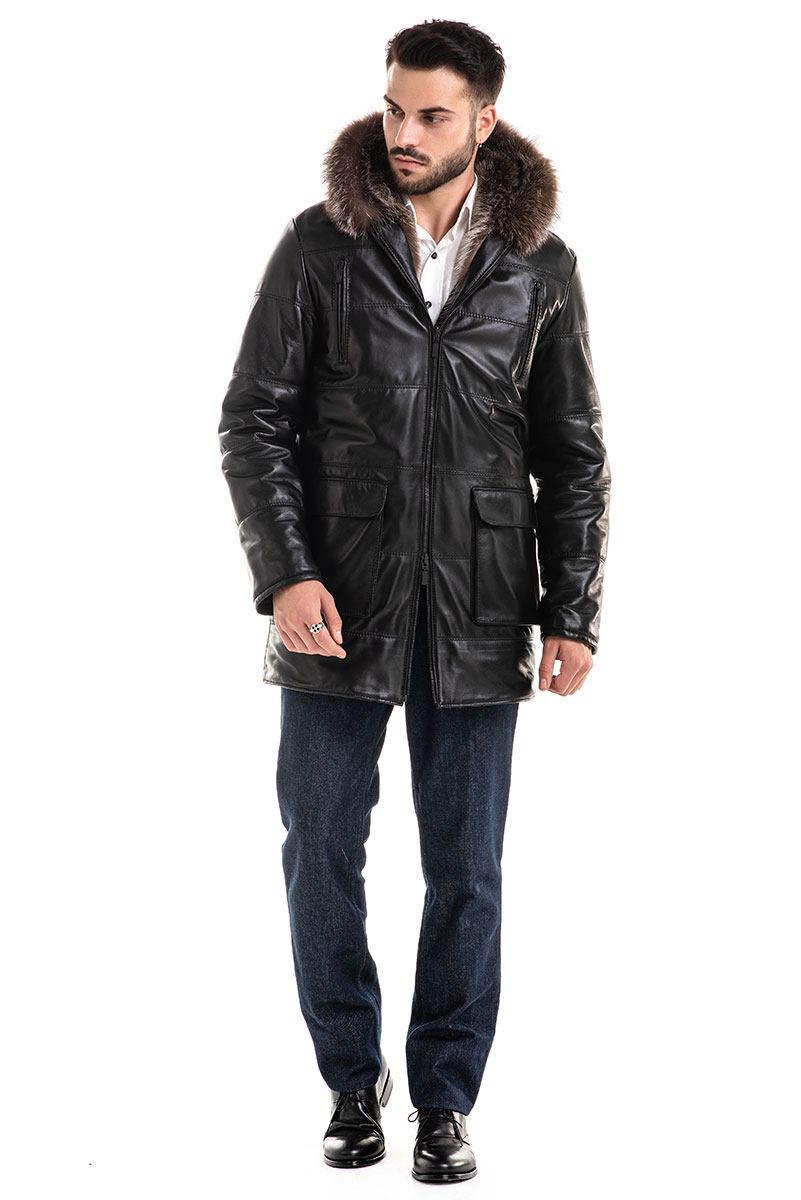 Fur coat 361 black 1