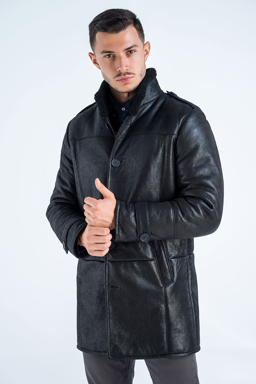 Fur coat 366 black 1