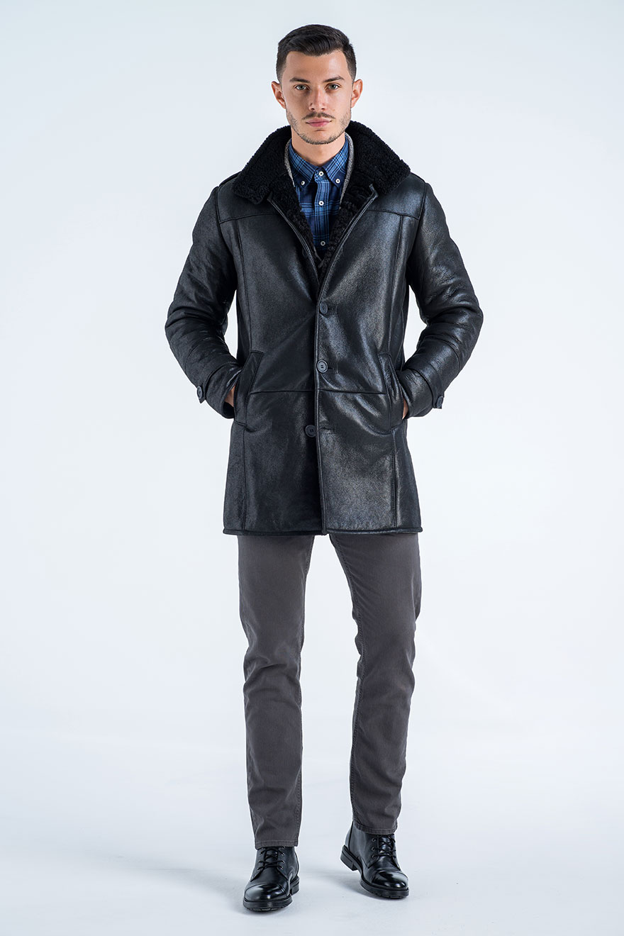 Fur coat 366 black 4