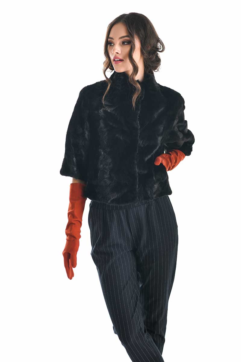 Fur coat 616 brown 2