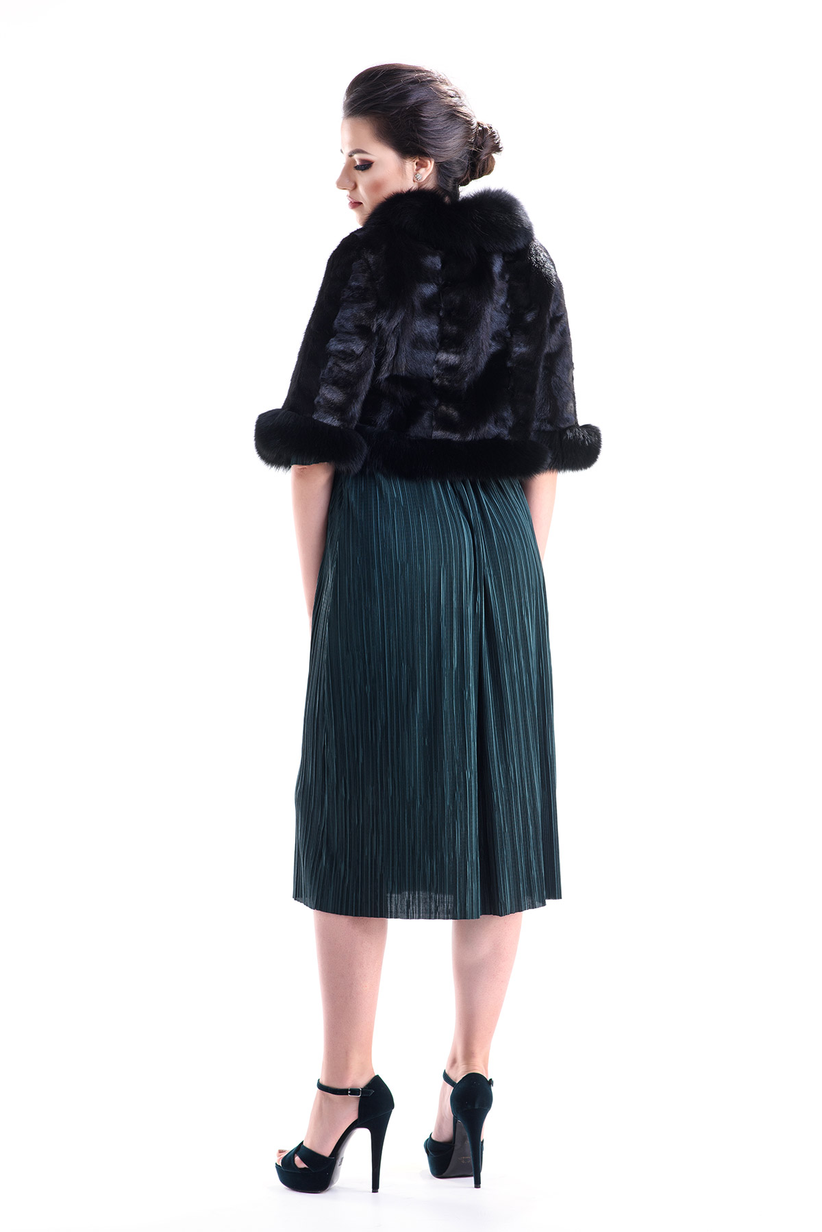 Fur collar 615 black 2