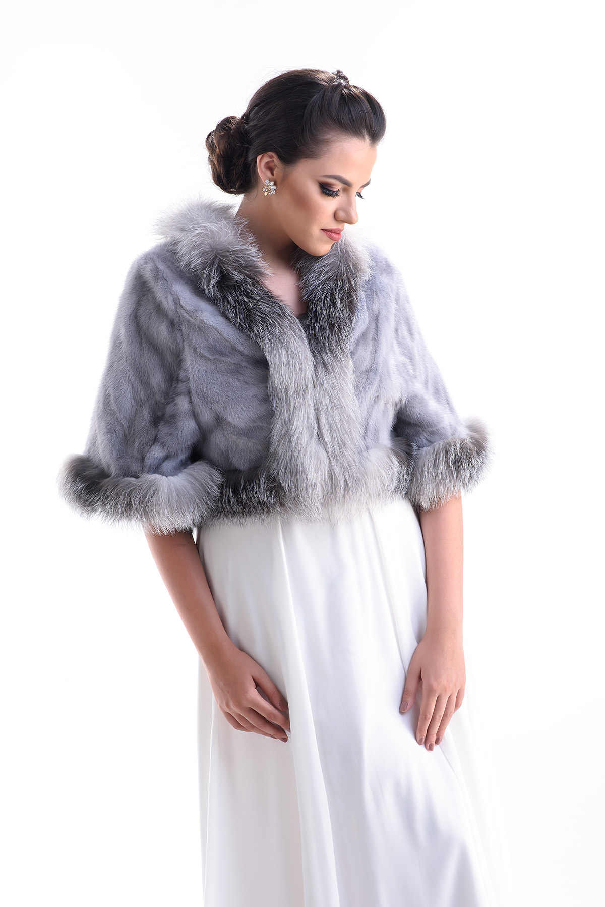 Fur collar 615 grey 1