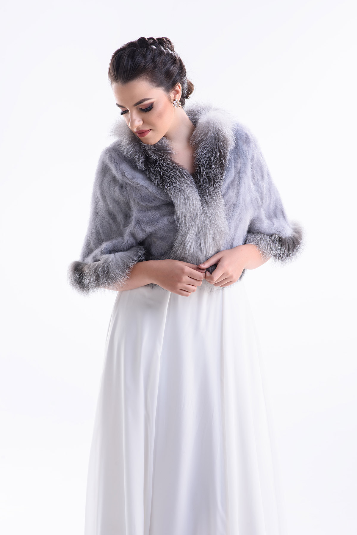 Fur collar 615 grey 2