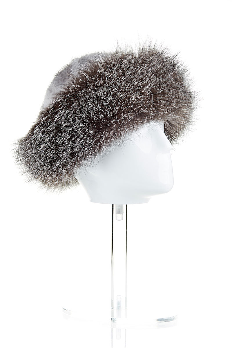 Fur hat 533 grey 1