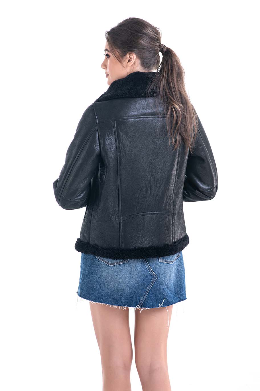 Fur jacket 2013 black 2