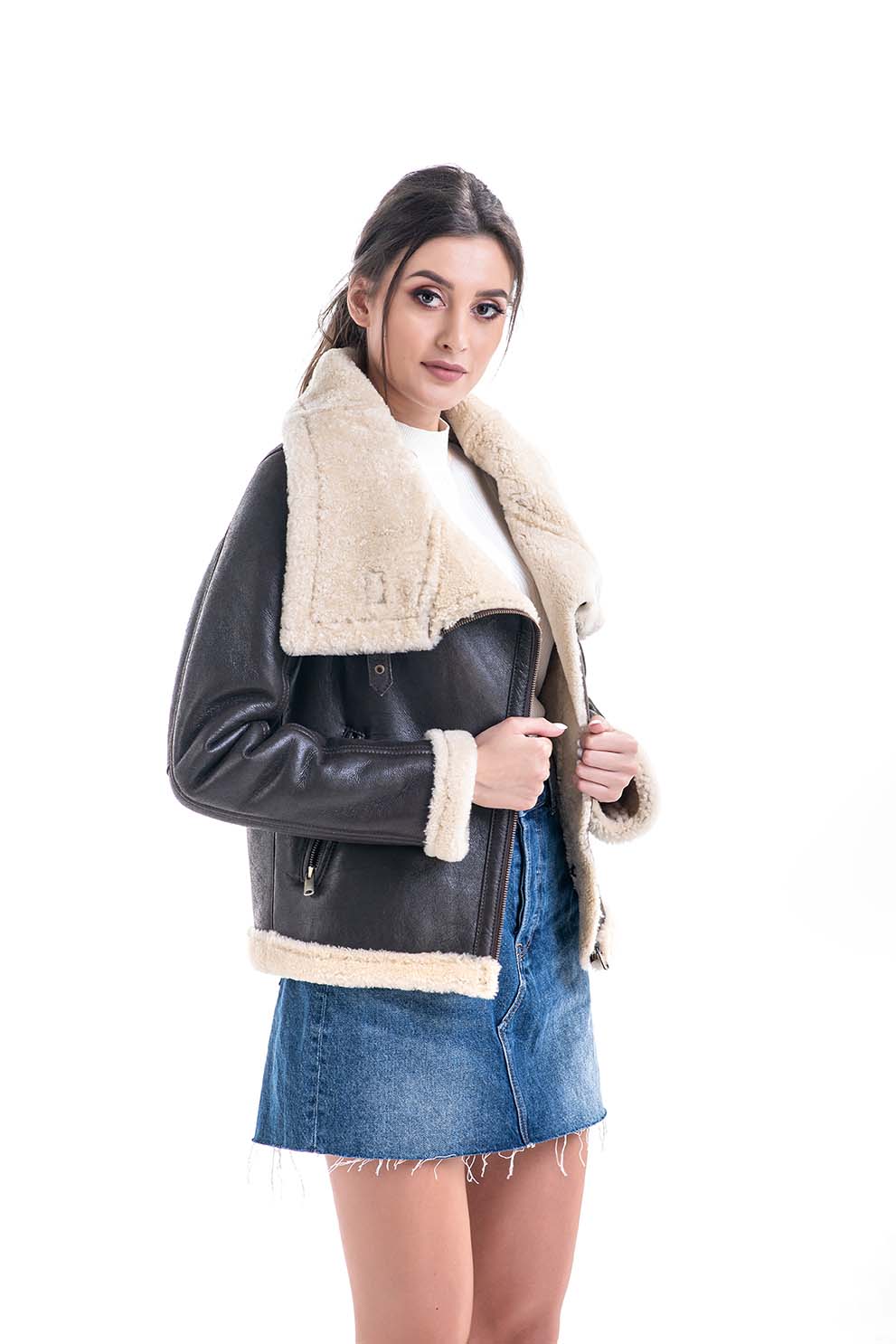 Fur jacket 2013 brown 2