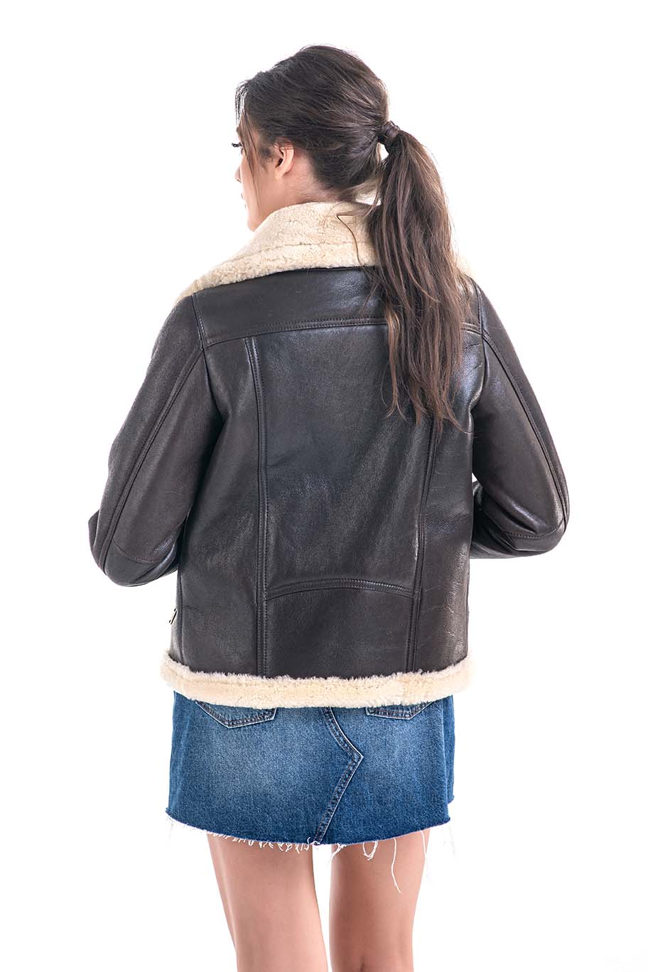 Fur jacket 2013 brown 4