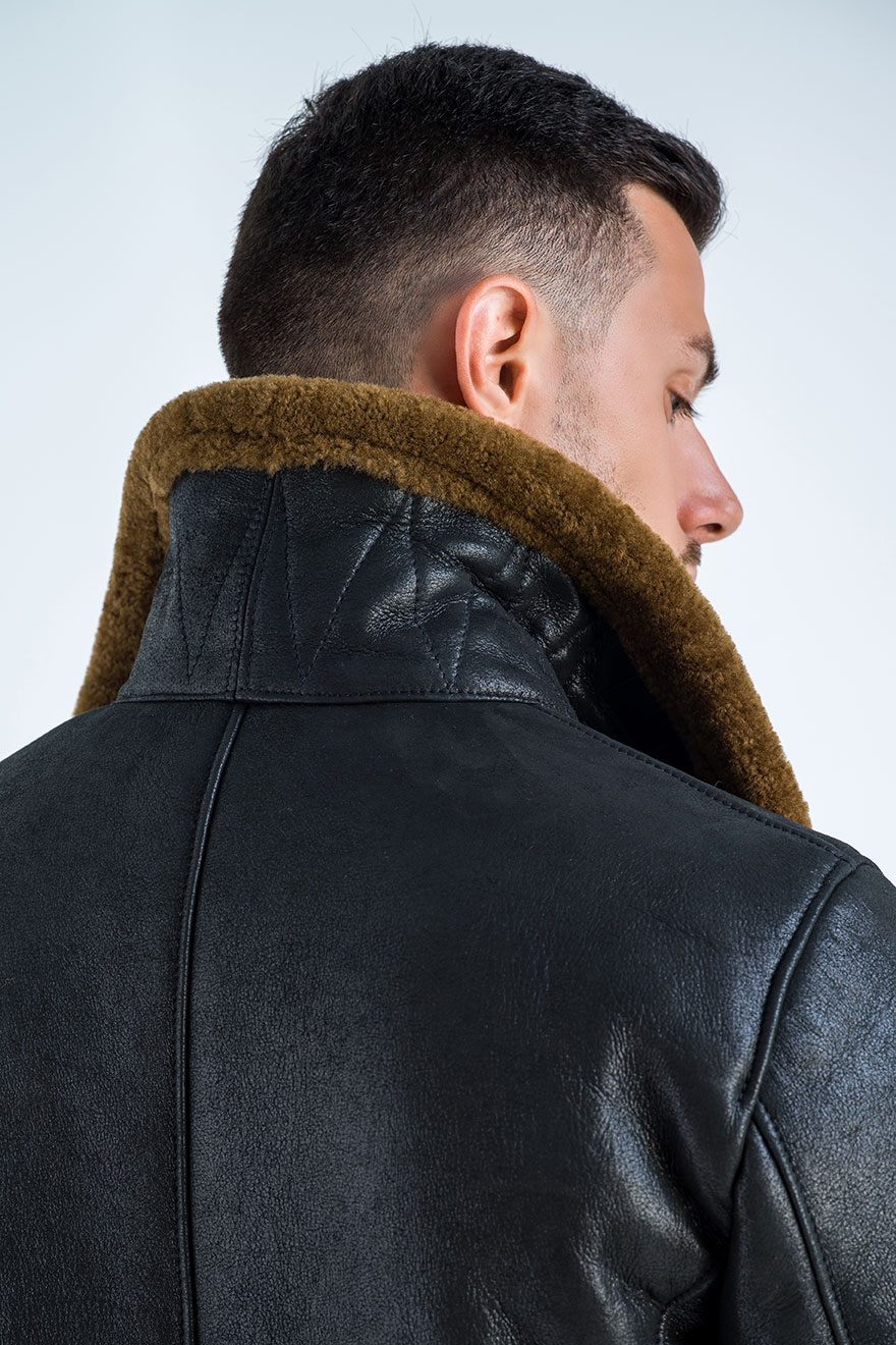 Fur jacket 367 black 2