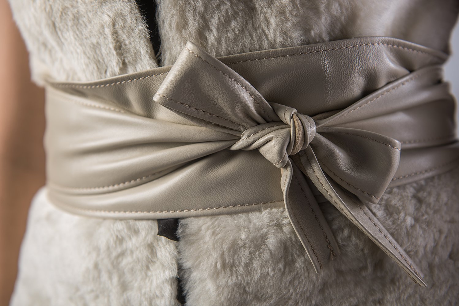 Leather Belt 970 Beige 2