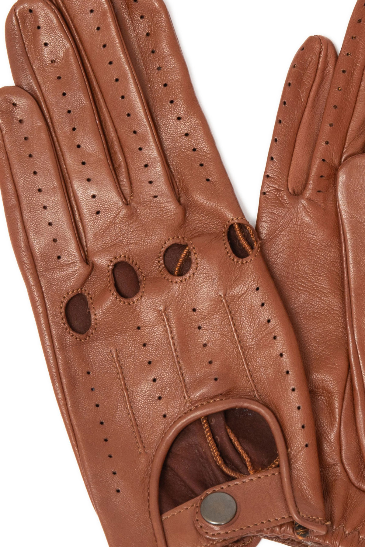 Leather gloves M115 cognac 3