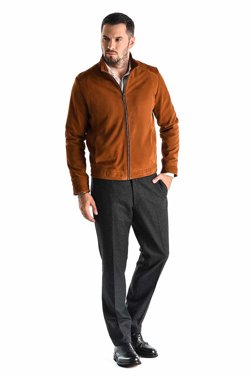 Leather jacket 3015 coniac 1
