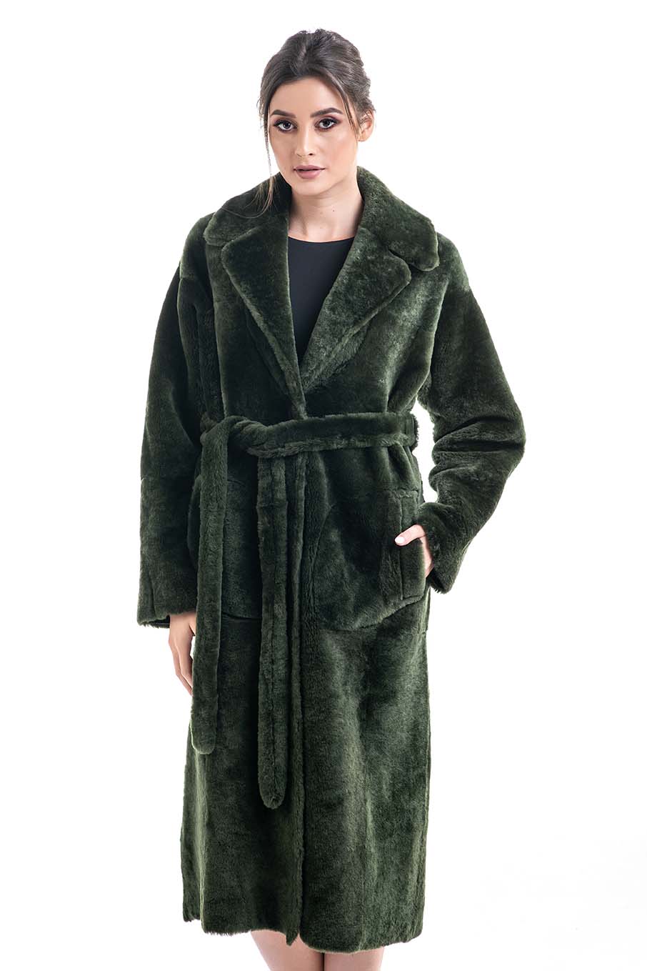 Reversible fur coat 2007 olive 3