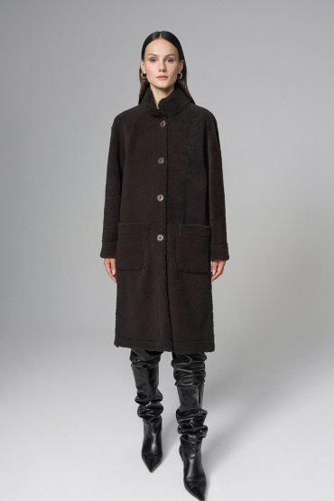 Reversible merino overcoat 2080 brown 2