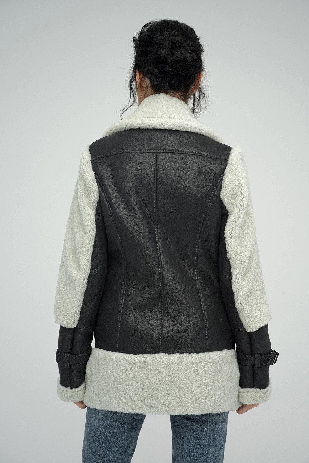 Shearling coat 2044 grey 2