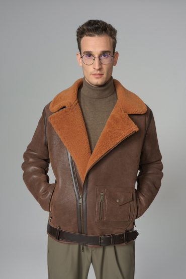 Shearling jacket 386 cognac 2
