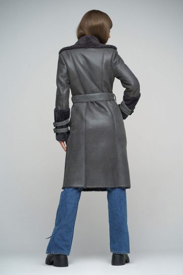 Shearling overcoat 2036 grey 2