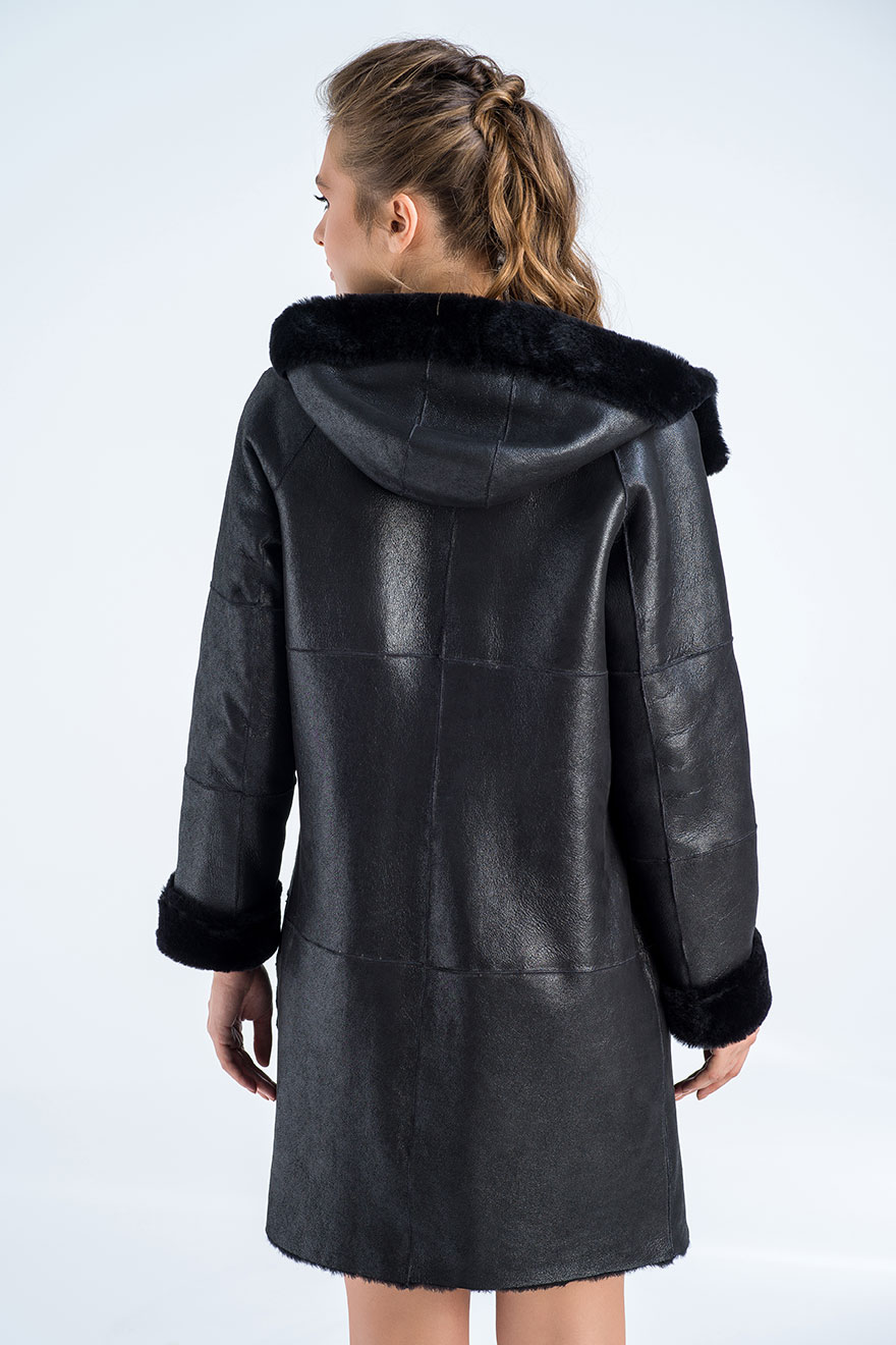 Sheepskin coat 2021 G black 2