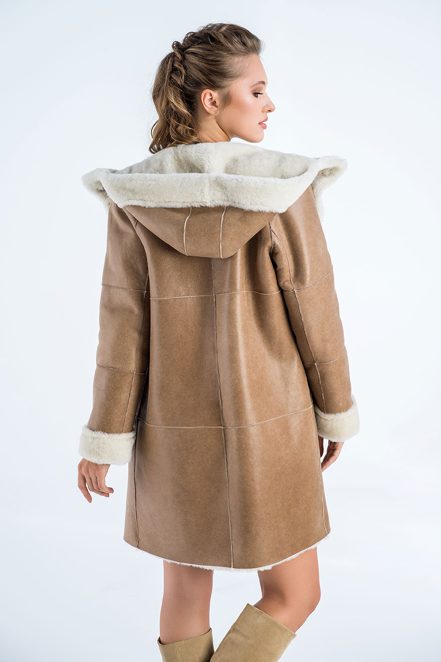 Sheepskin coat 2021 G cream 4