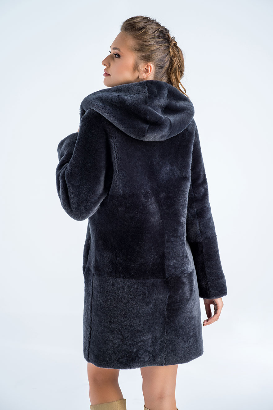 Sheepskin coat 2021 G grey 3