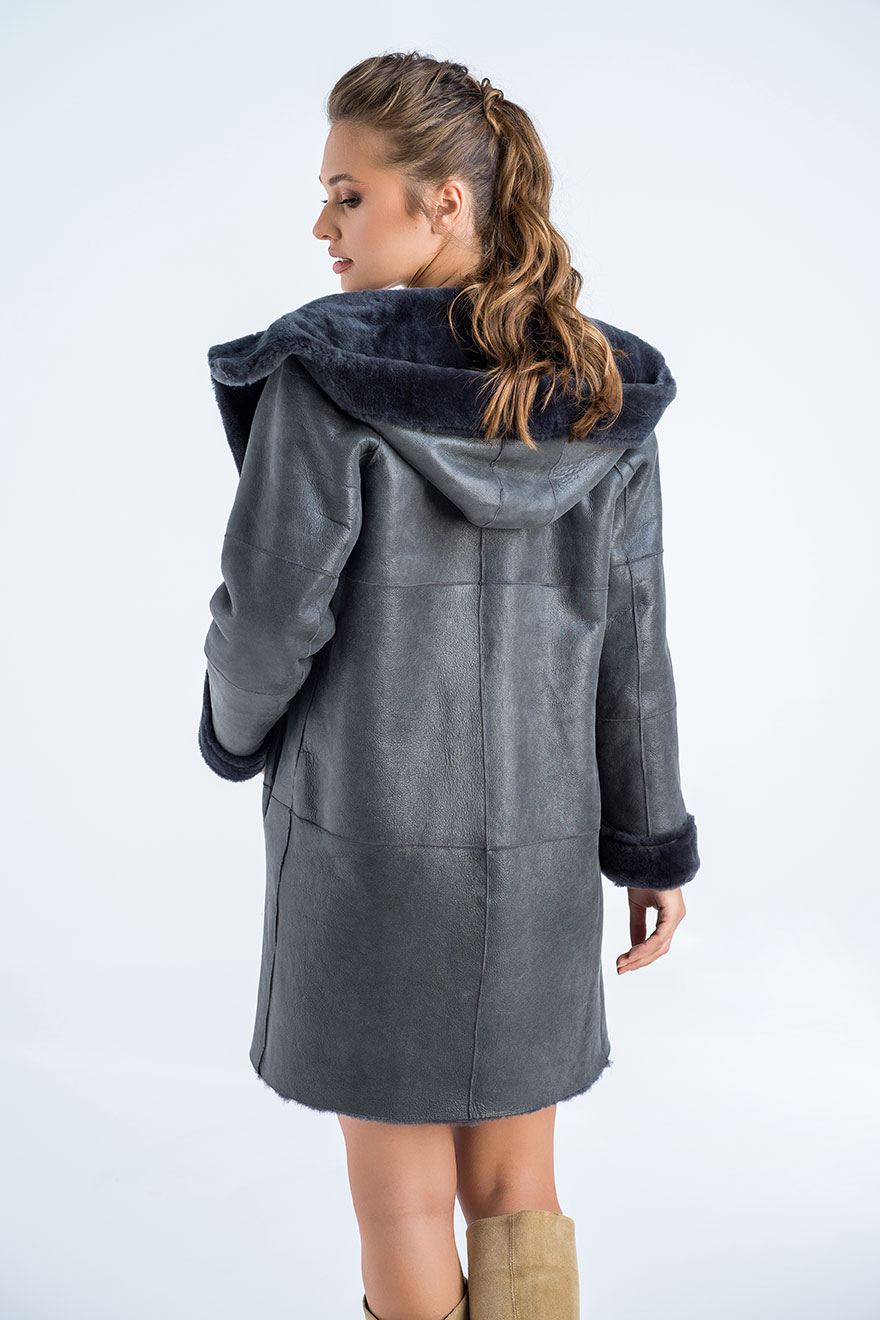 Sheepskin coat 2021 G grey 5