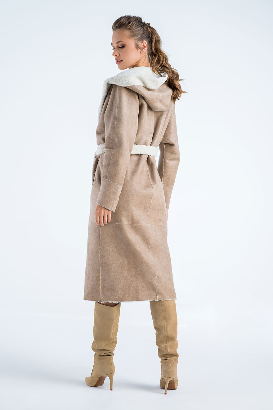 Sheepskin coat 2022 cream 7