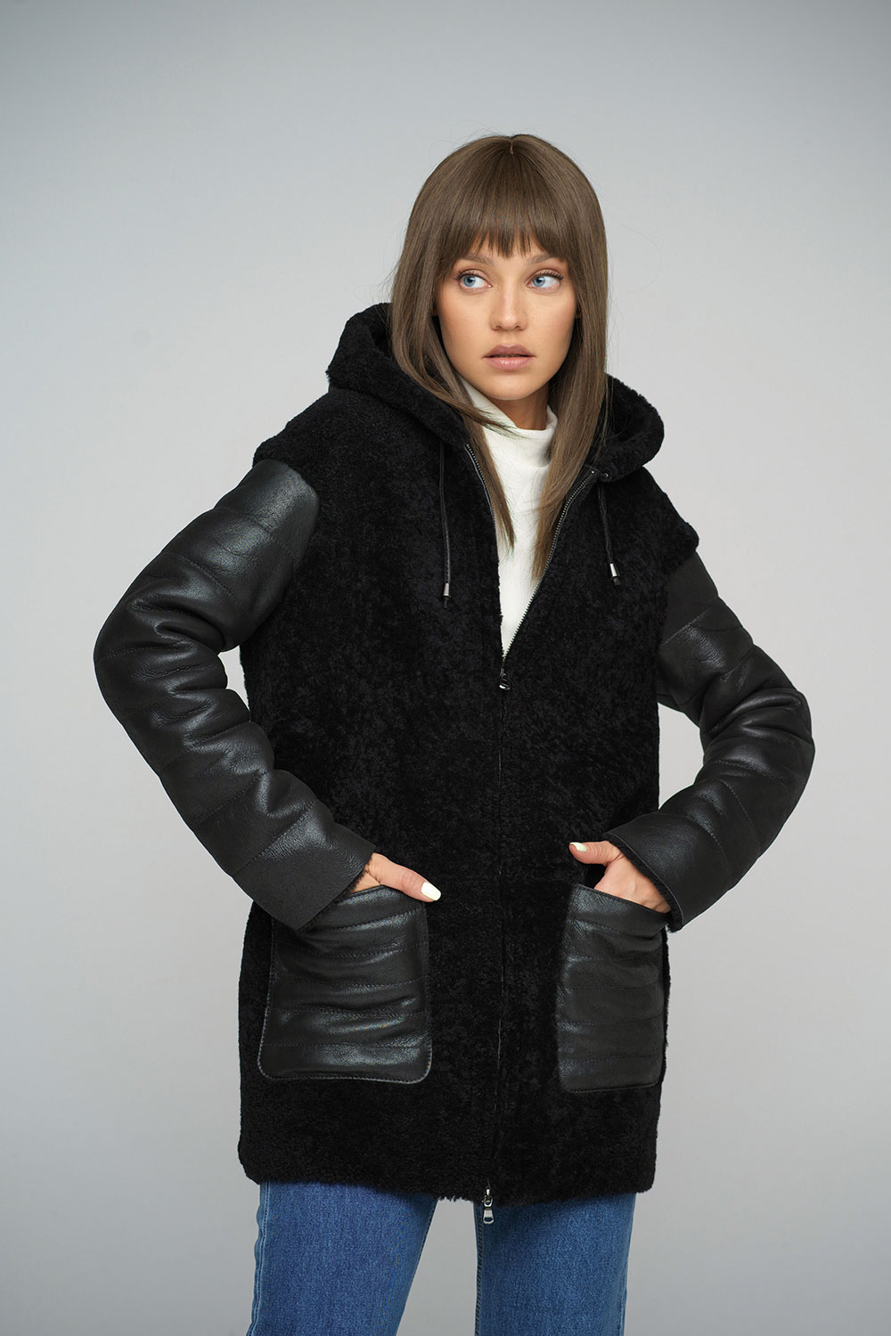 Sheepskin jacket 2019 black 1