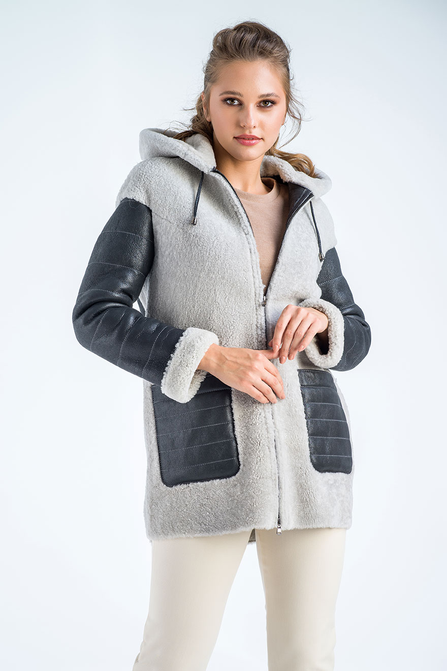 Sheepskin jacket 2019 grey 1