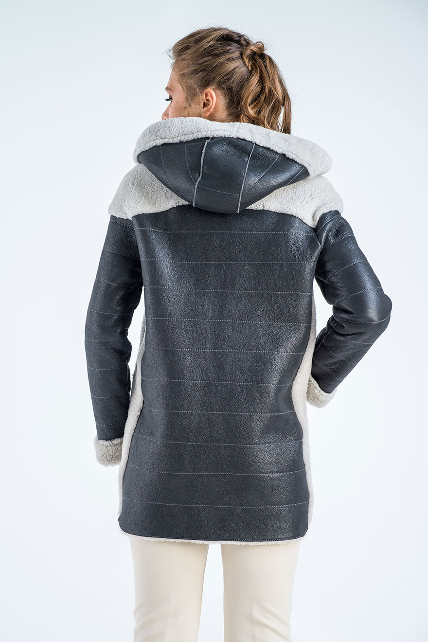Sheepskin jacket 2019 grey 3