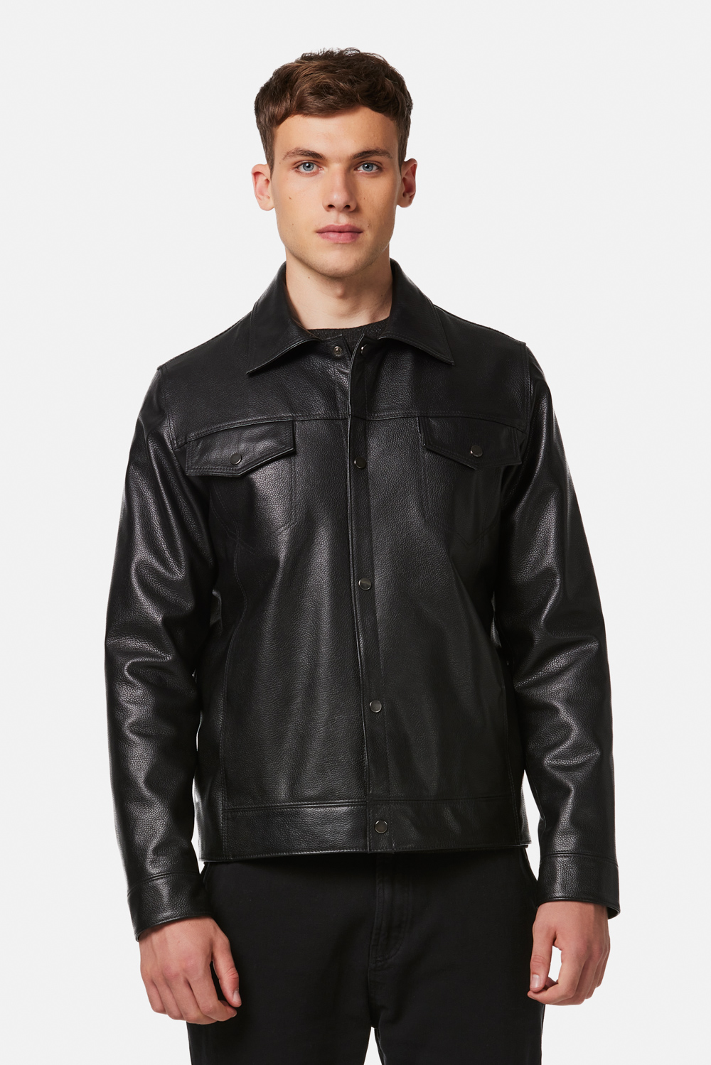 Leather Jacket 3033 black 1