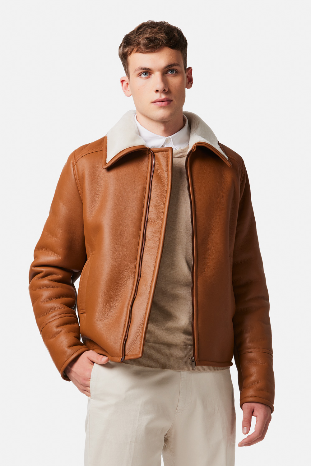 Mens Oversized Sheepskin Jacket 3403 2