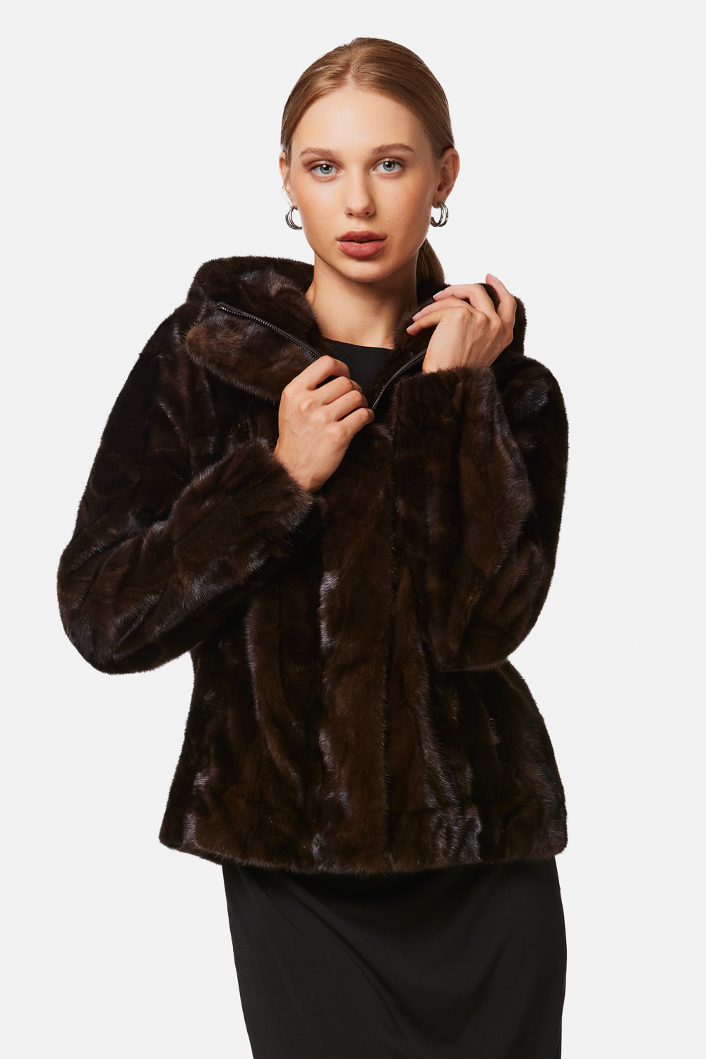 Mink FurJacket 2098 brown 3