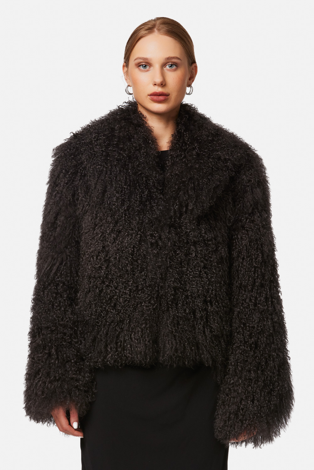 Mongolian Shearling Jacket 2083 brown 1