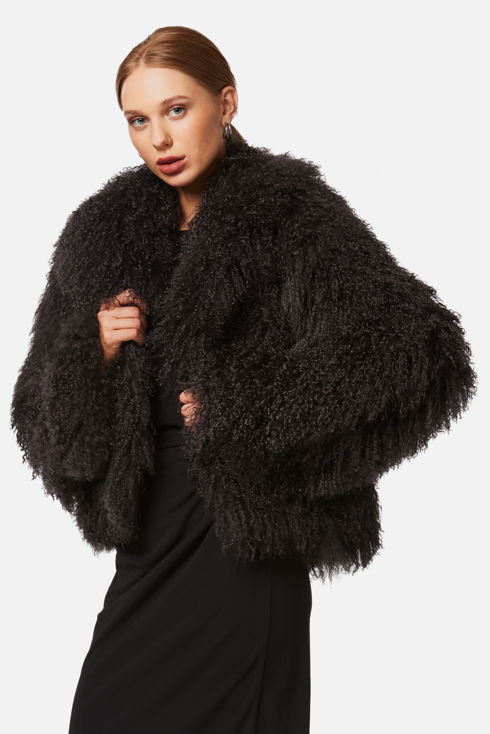 Mongolian Shearling Jacket 2083 brown 3