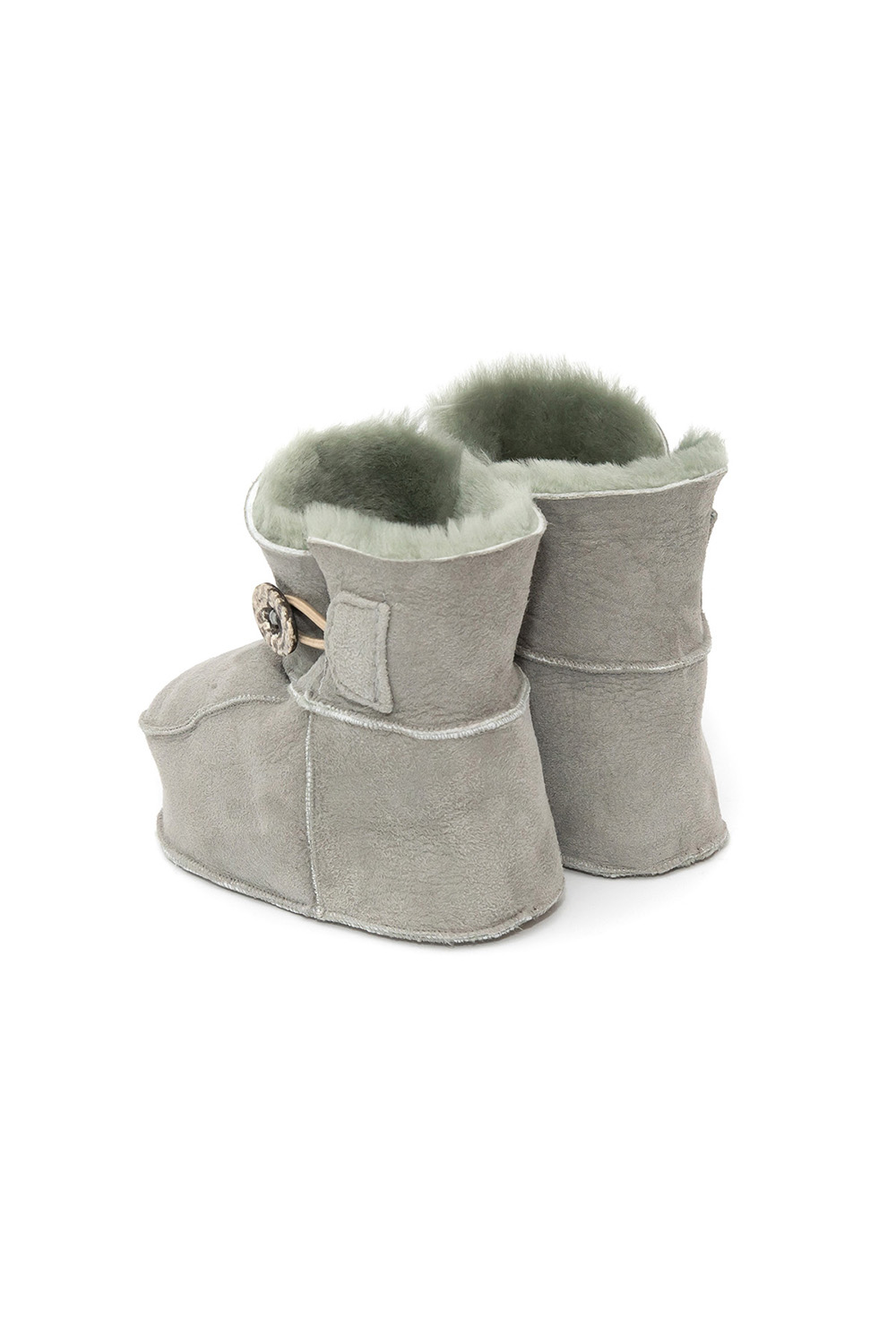 Childrens Fur Booties 911 mint 3