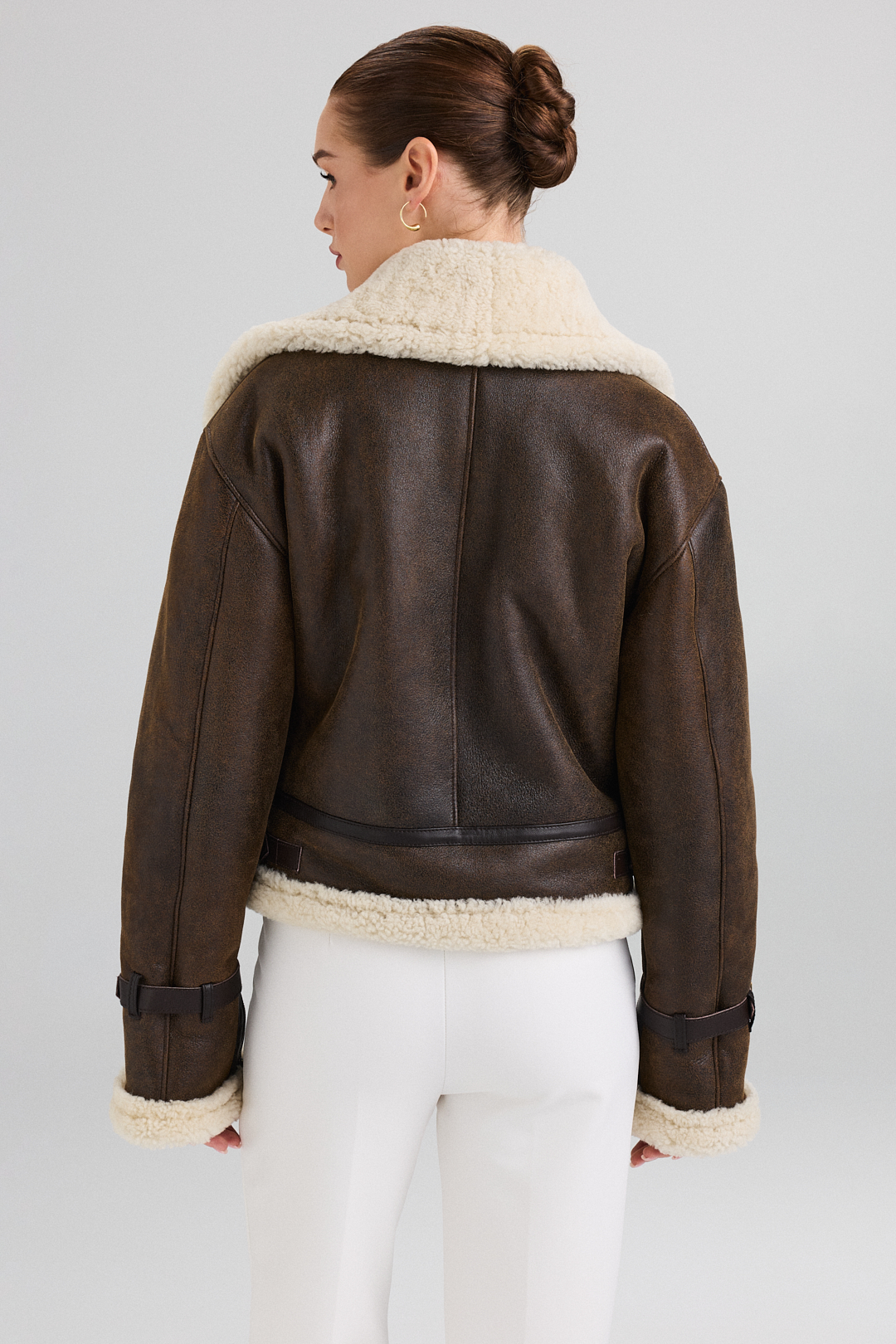Women’s Shearling Jacket 2111 vintage brown (2)
